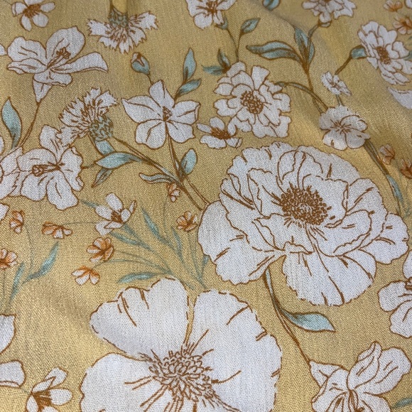 SO Yellow White Floral Smocked Bodice Tiered Maxi Sun Dress NWT - Picture 11 of 14